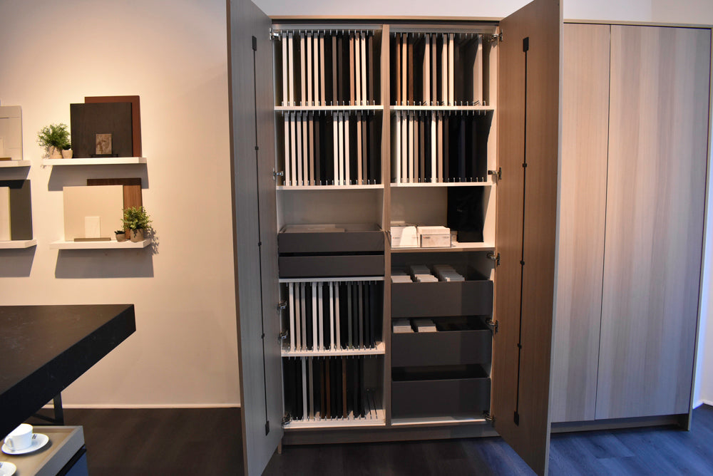 Poggenpohl Modo and +Stage Modern Natural Wood Tone Kitchen with Gaggenau Appliances