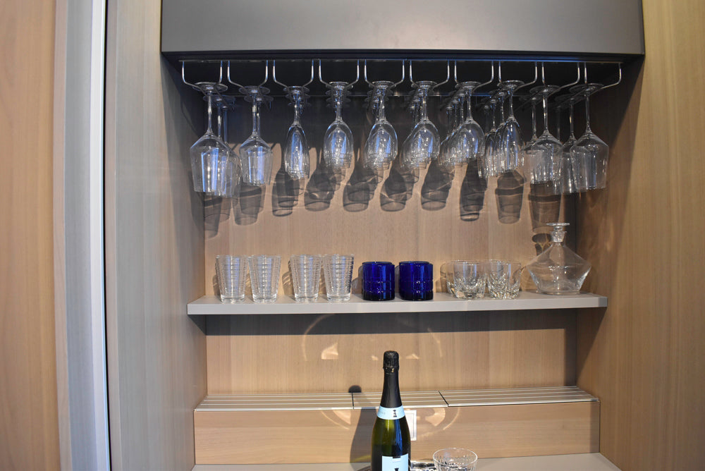 Poggenpohl Modo and +Stage Modern Natural Wood Tone Kitchen with Gaggenau Appliances