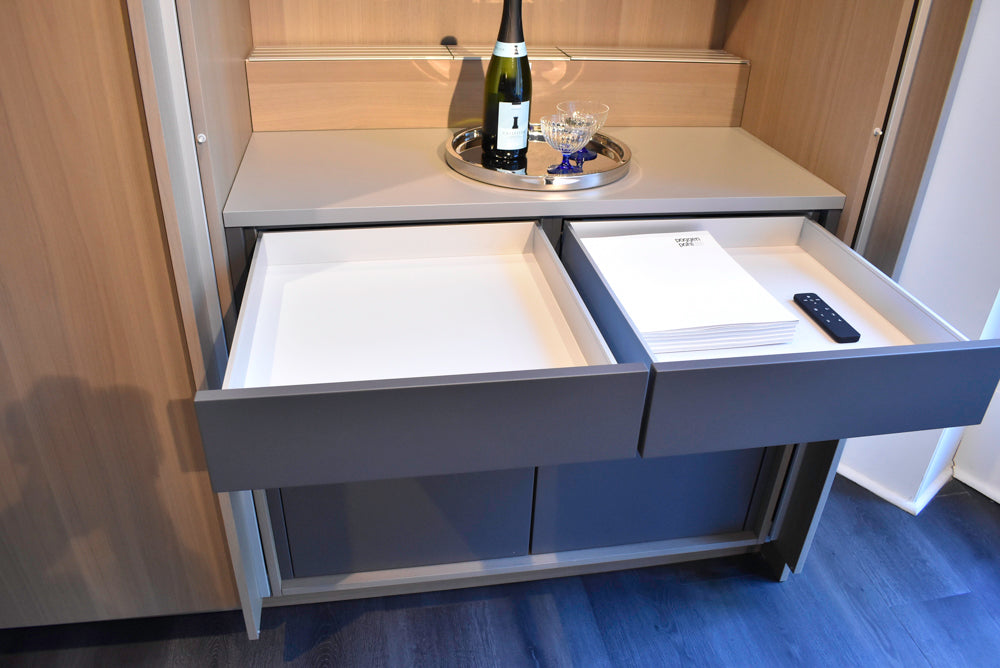 Poggenpohl Modo and +Stage Modern Natural Wood Tone Kitchen with Gaggenau Appliances