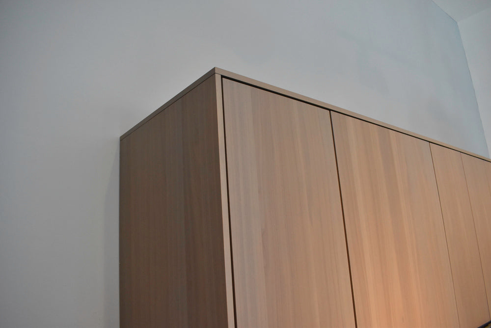 Poggenpohl Modo and +Stage Modern Natural Wood Tone Kitchen with Gaggenau Appliances