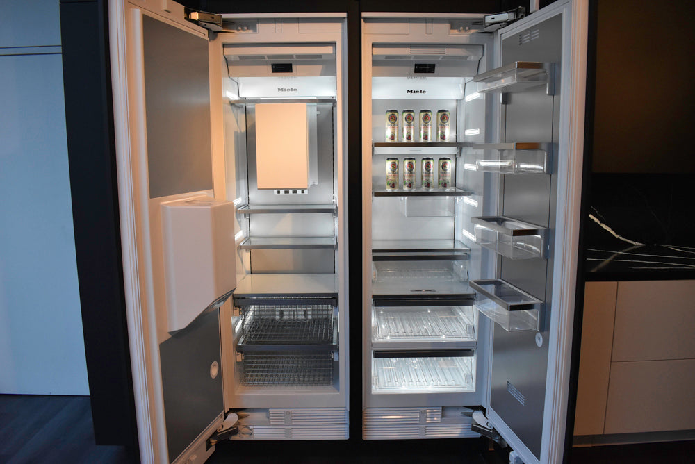 Poggenpohl Segmento Y Modern Black and White Kitchen with Wolf & Miele Appliances