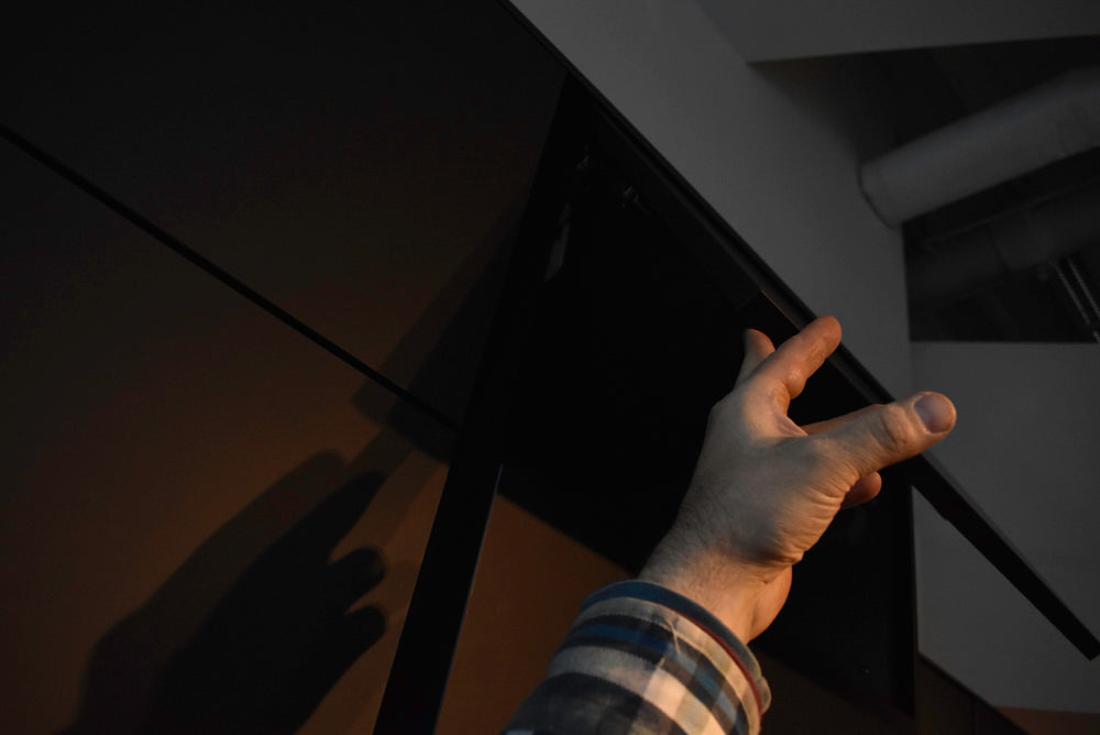 Poggenpohl Segmento Y Modern Black and White Kitchen with Wolf & Miele Appliances