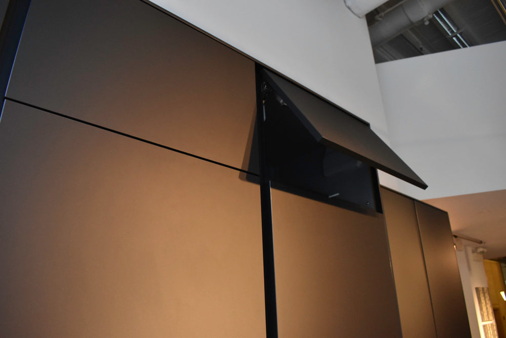 Poggenpohl Segmento Y Modern Black and White Kitchen with Wolf & Miele Appliances