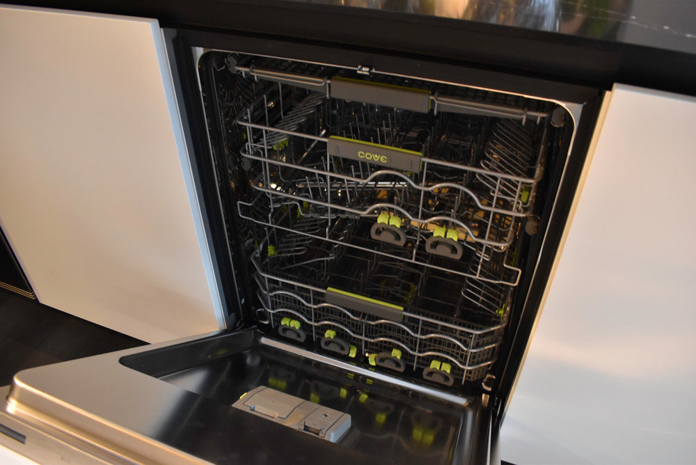 Poggenpohl Segmento Y Modern Black and White Kitchen with Wolf & Miele Appliances