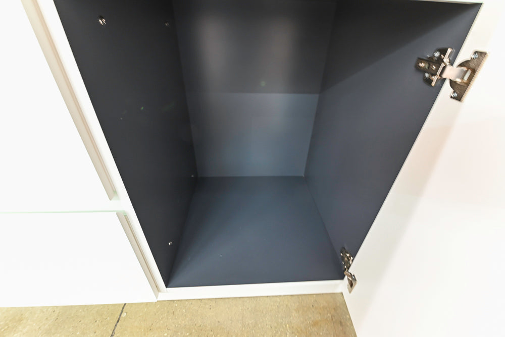 Modern White Matte & Glossy Dry Bar with Island and Dekton Countertops