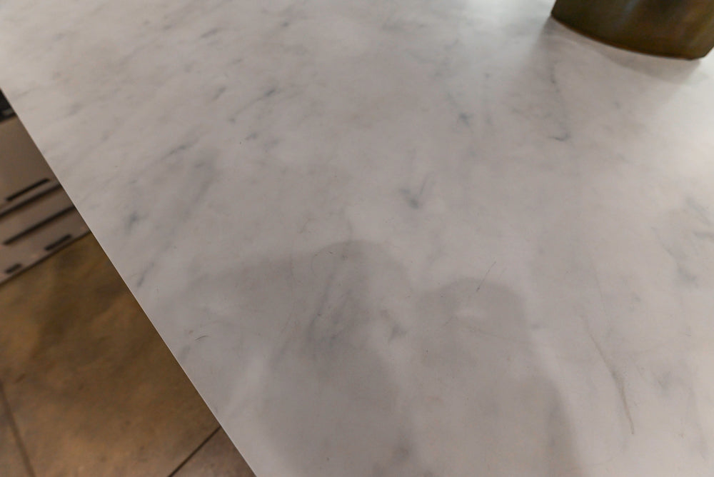 Modern White Matte & Glossy Dry Bar with Island and Dekton Countertops