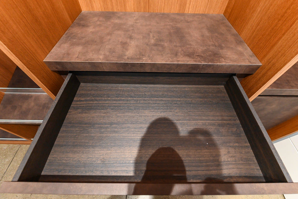 Modern Natural Wood Toned Complete Wardrobe Closet System