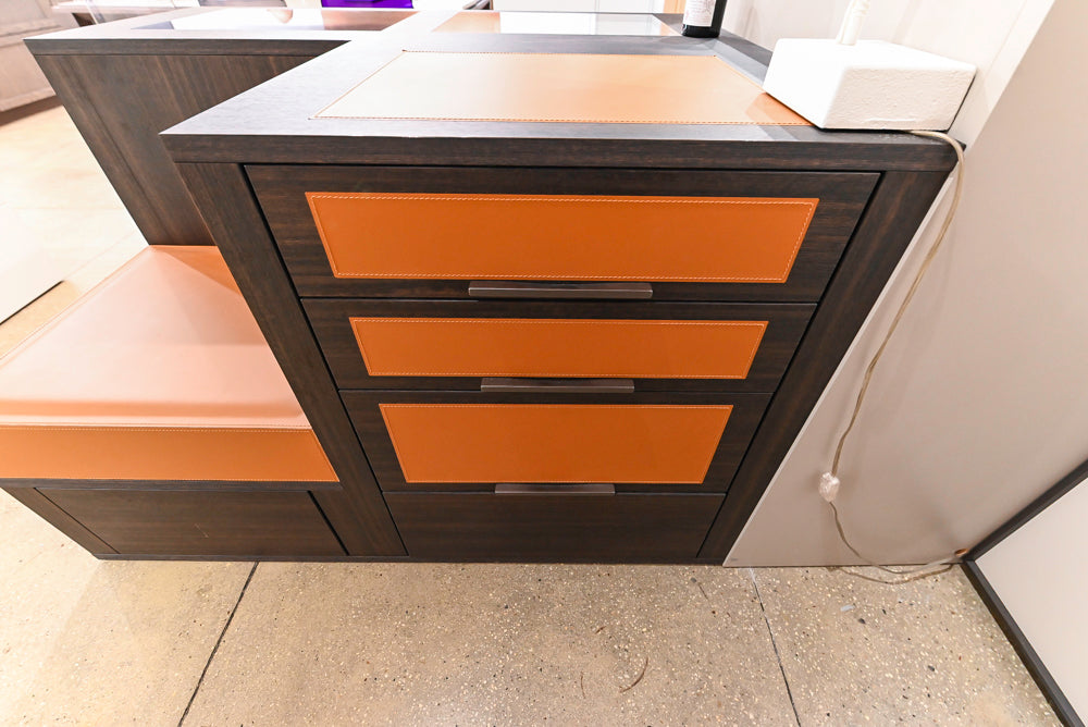 Modern Natural Wood Toned Complete Wardrobe Closet System