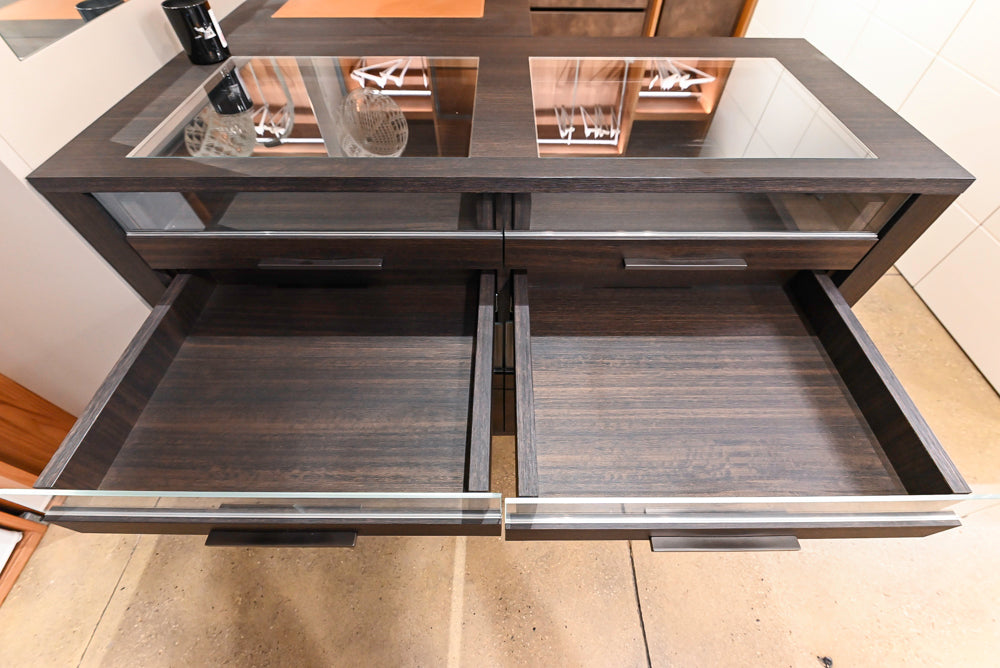 Modern Natural Wood Toned Complete Wardrobe Closet System