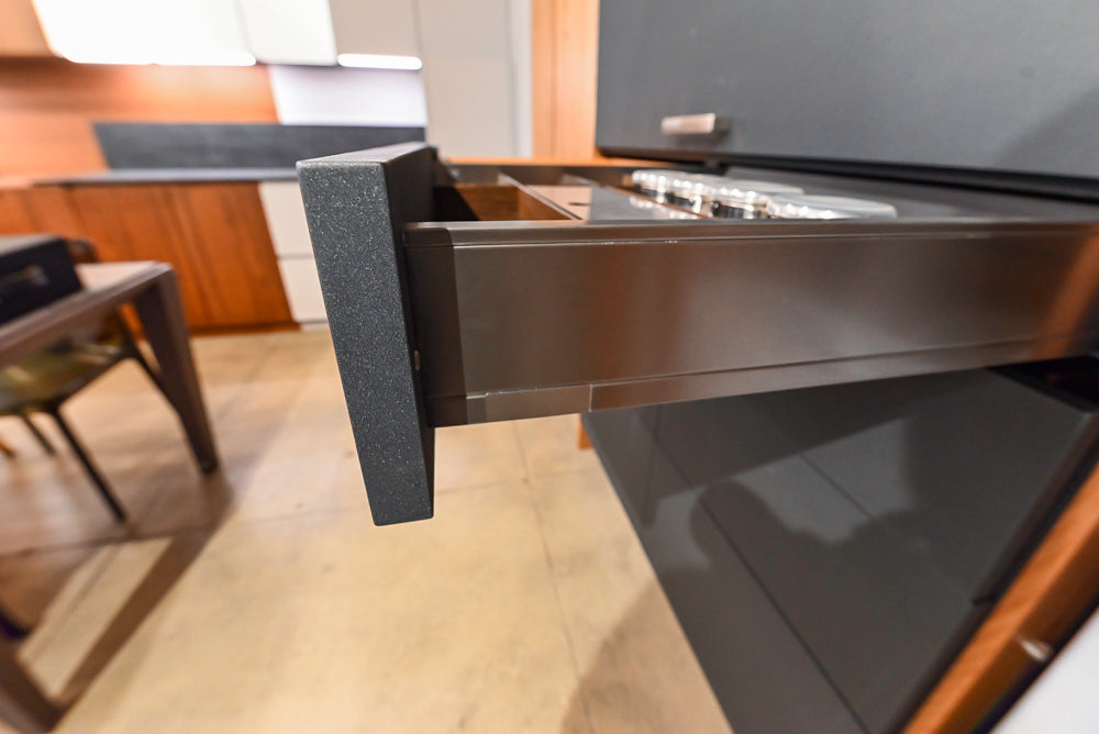 Modern Natural Wood Toned Hideaway Door Pantry