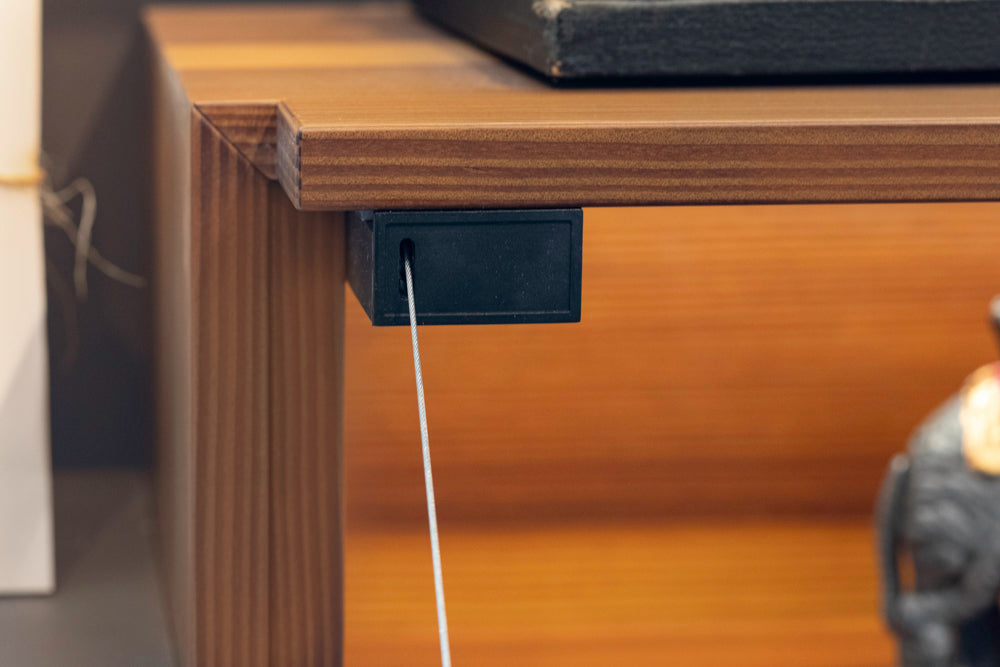 eggersmann USA Schmalenbach Modern Larch Smoked Veneer with Grey Parsol Glass Entertainment System