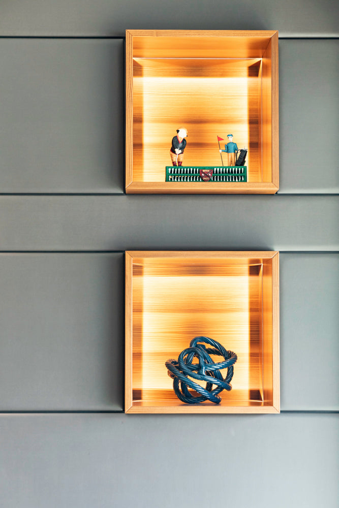 eggersmann USA Schmalenbach Modern Larch Smoked Veneer with Grey Parsol Glass Entertainment System