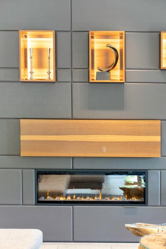 eggersmann USA Schmalenbach Modern Larch Smoked Veneer with Grey Parsol Glass Entertainment System