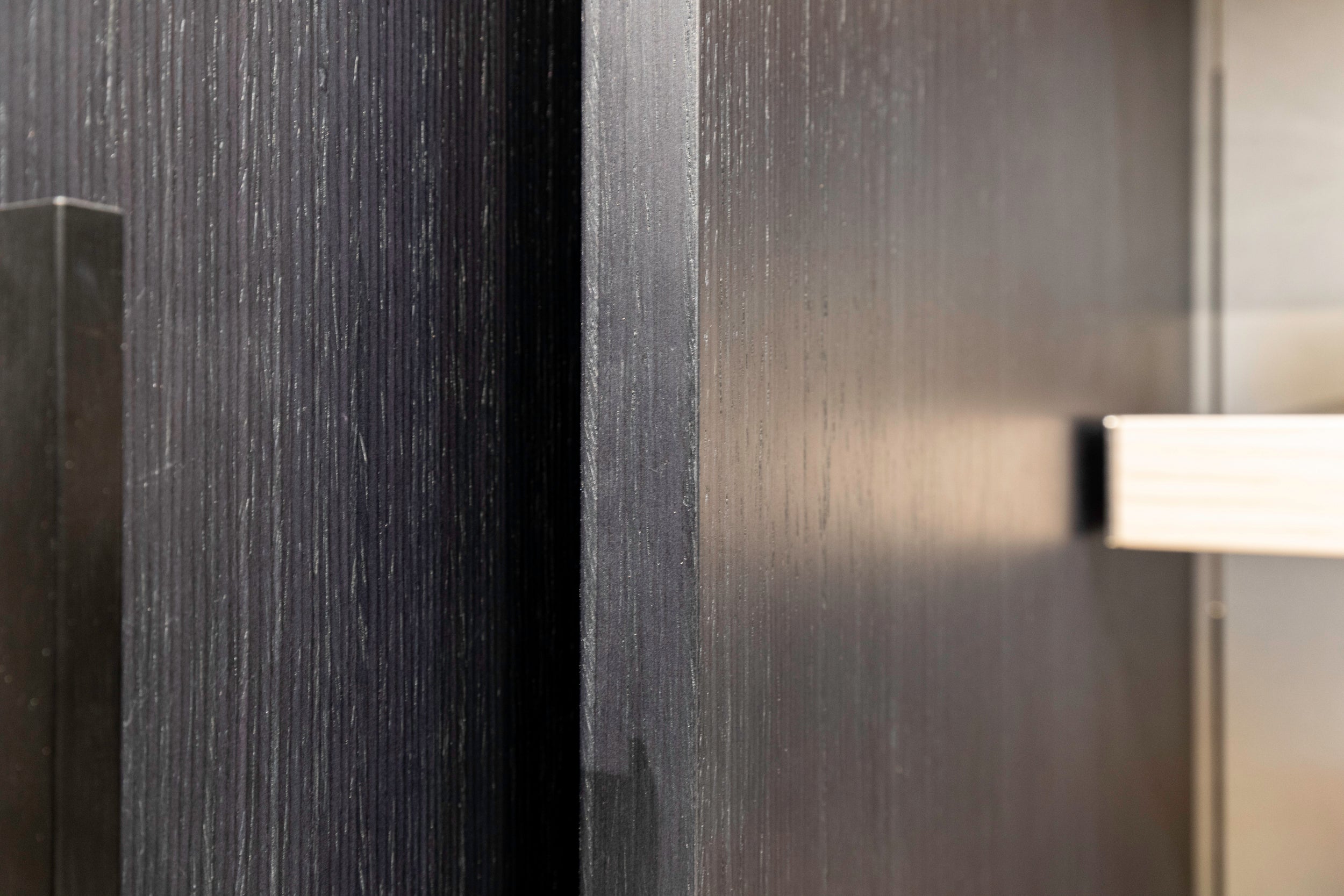 eggersmann E-Line Graphite Black Bi-Fold Pocket Door Pantry Wall