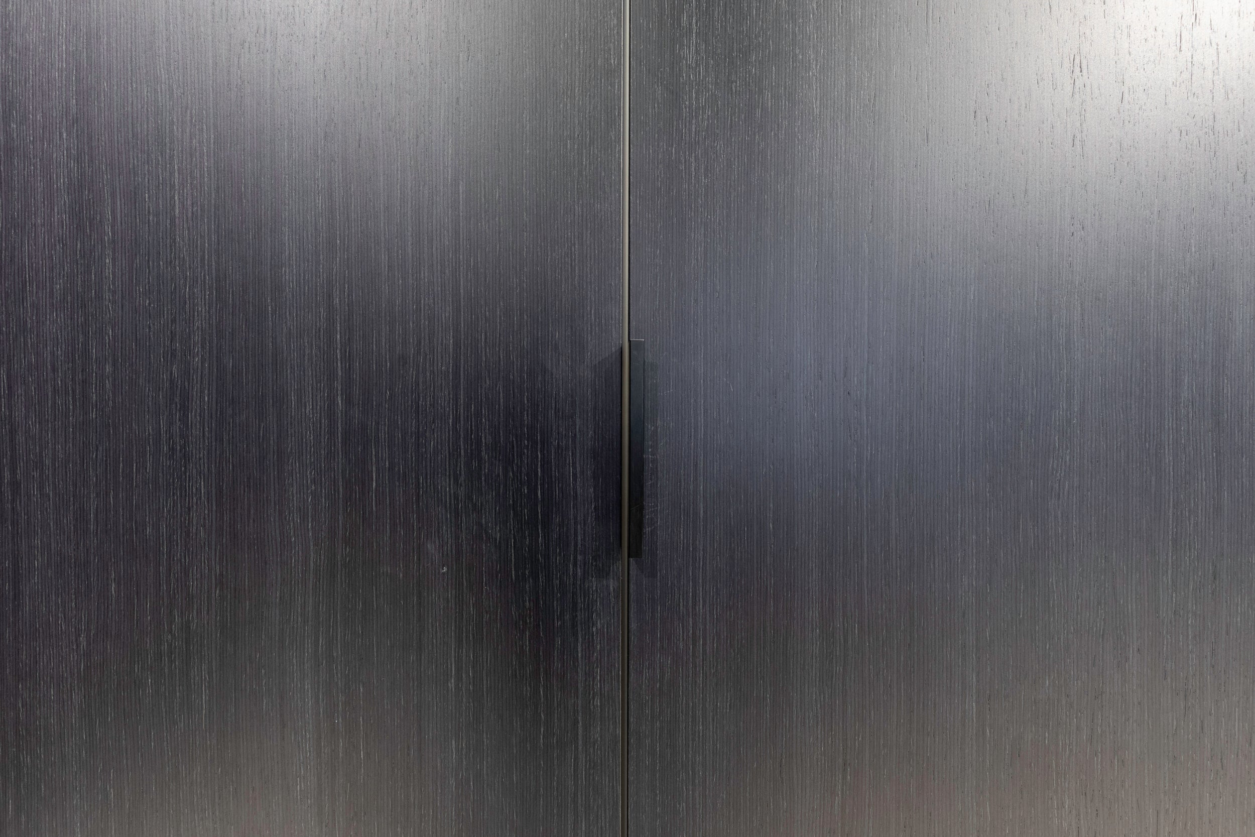 eggersmann E-Line Graphite Black Bi-Fold Pocket Door Pantry Wall