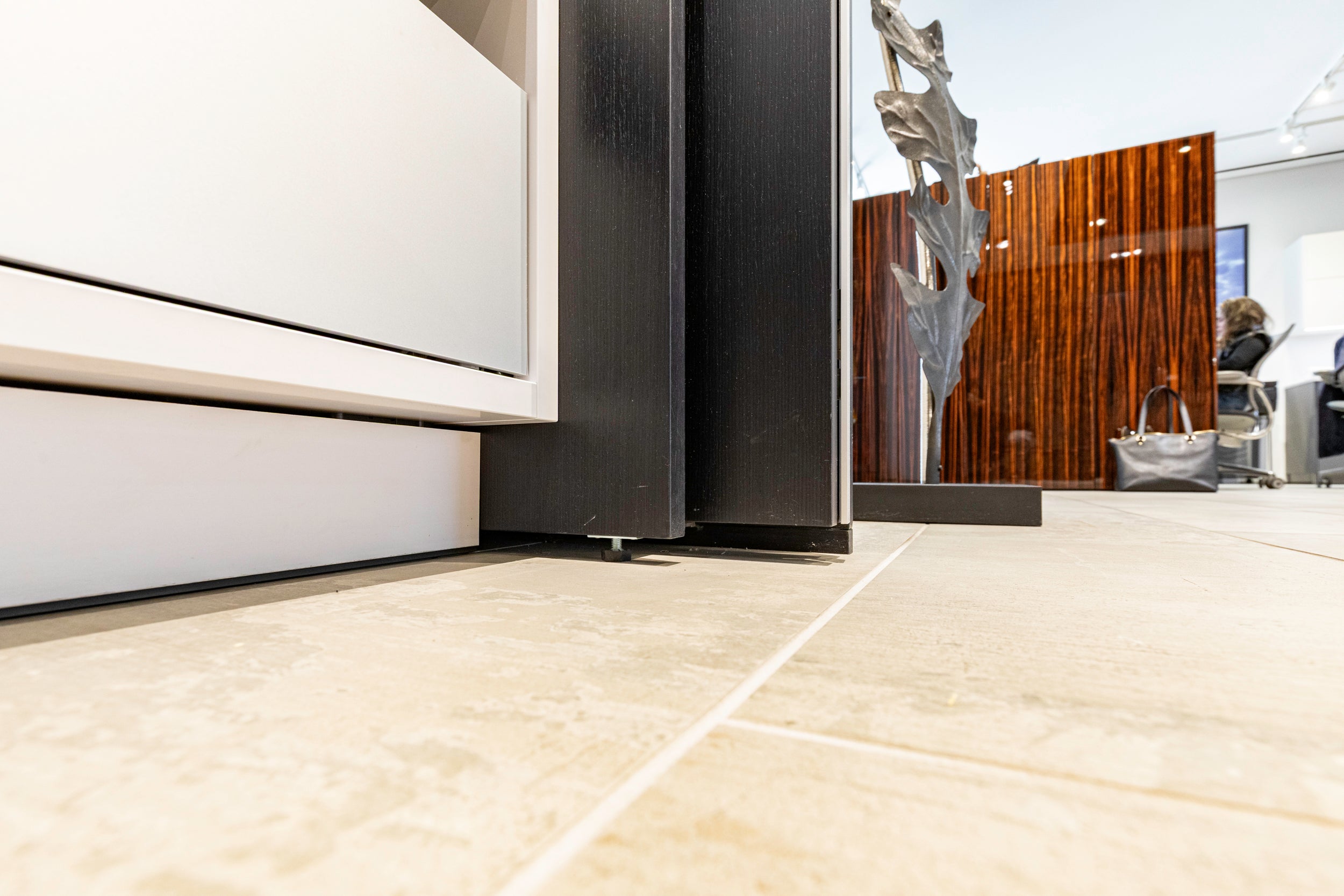 eggersmann E-Line Graphite Black Bi-Fold Pocket Door Pantry Wall