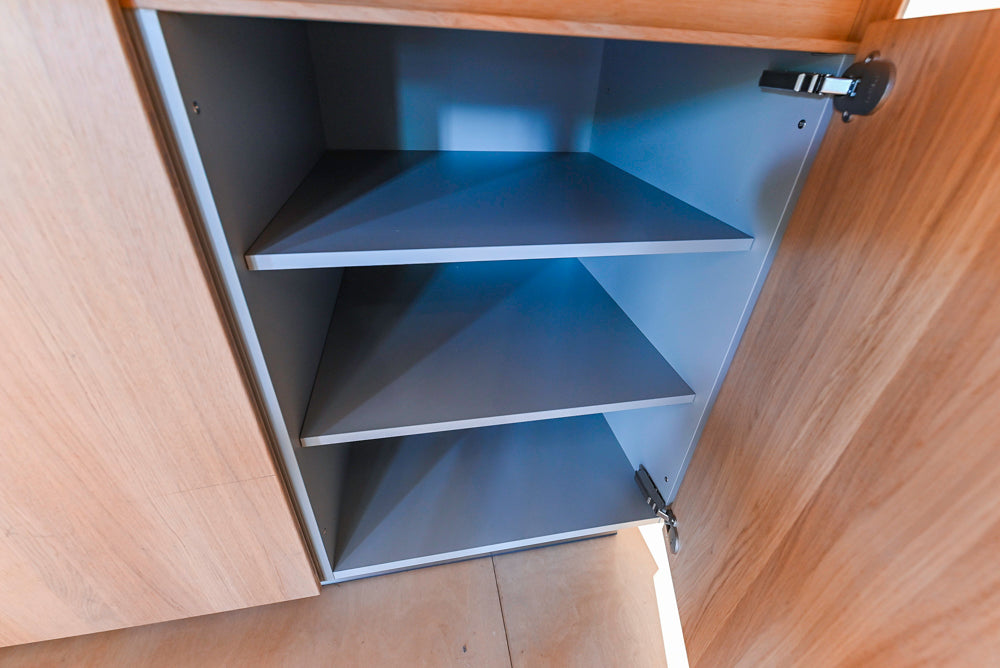 Bulthaup Modern Light Wood Veneer Paneled & Stainless Steel Top Island