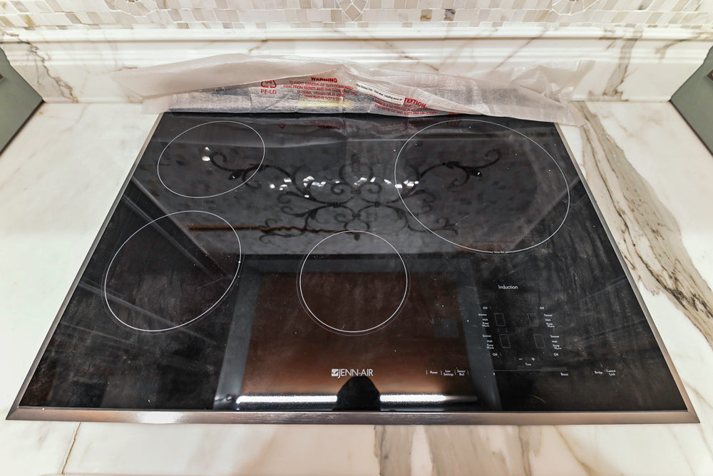 Executive Cabinetry Traditional Grey Walnut Kitchen with Marble Countertops & Appliances