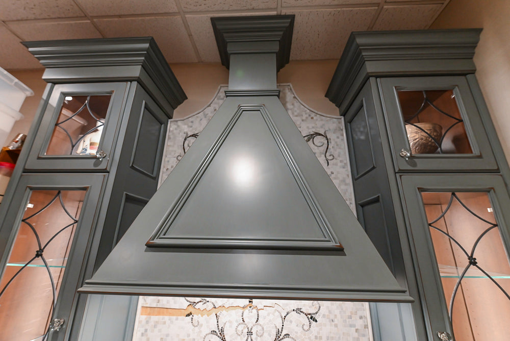 Executive Cabinetry Traditional Grey Walnut Kitchen with Marble Countertops & Appliances