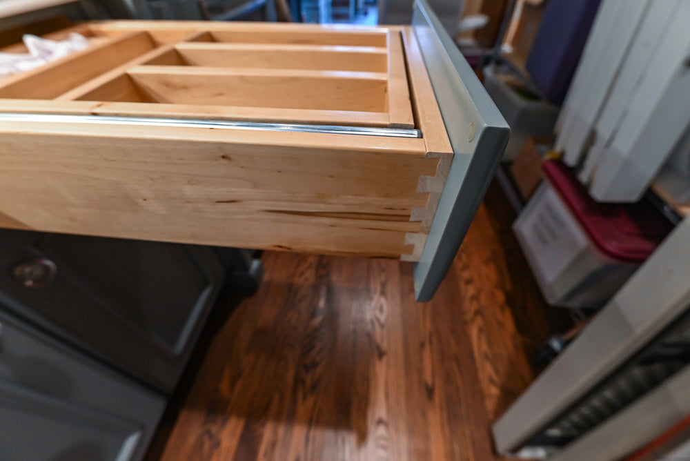 Executive Cabinetry Traditional Grey Walnut Kitchen with Marble Countertops & Appliances