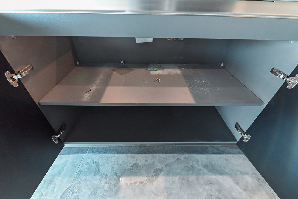 Häcker Modern Matte Black Island with Storage