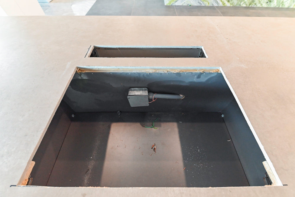 Häcker Modern Matte Black Island with Storage