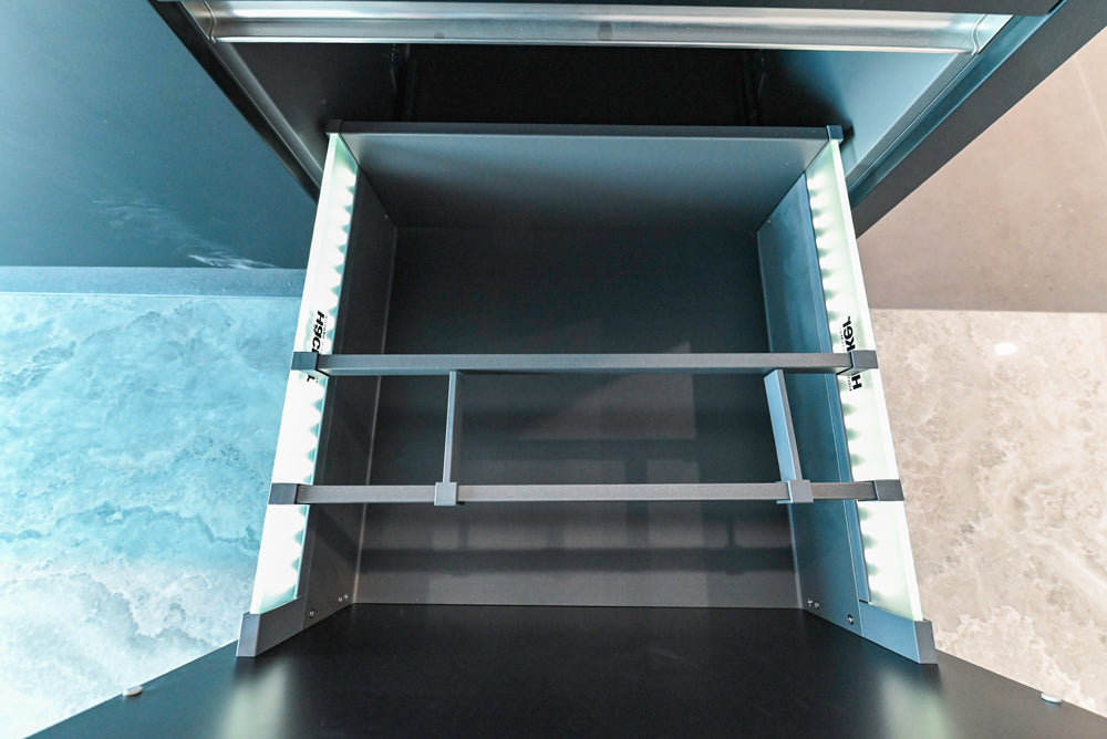 Häcker Modern Matte Black Island with Storage