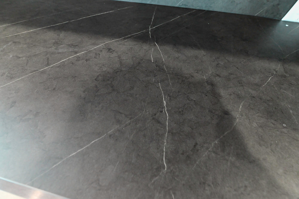 Häcker Modern Wood-Look Paneled Built-In Dry Bar Wall Unit with Storage