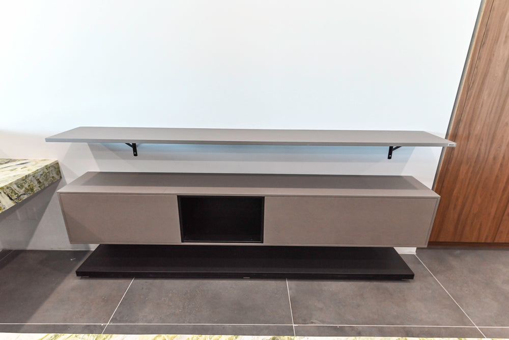 Häcker Modern Matte Grey Wall Mount Floating Buffet