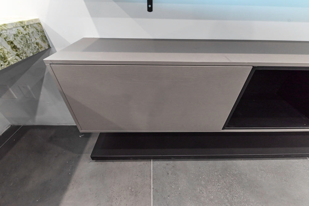 Häcker Modern Matte Grey Wall Mount Floating Buffet