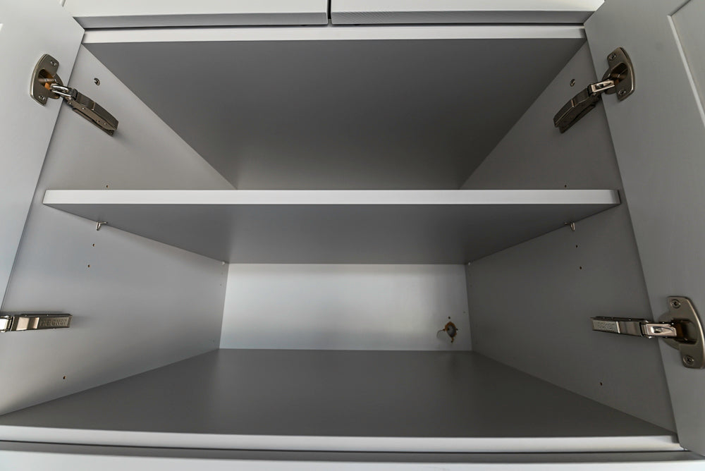 Häcker Transitional Light Grey Kitchen with Dark Grey Island and White Quartz Countertops