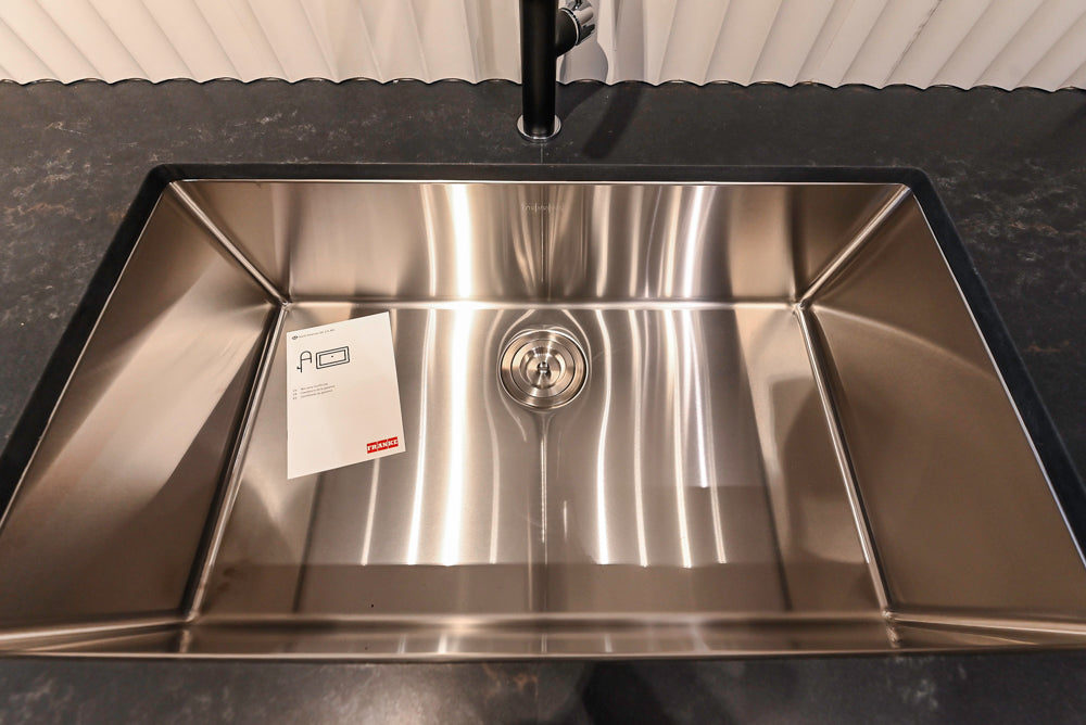 Custom Modern Two Toned Butler's Pantry Wall with Silestone Countertops & Sink