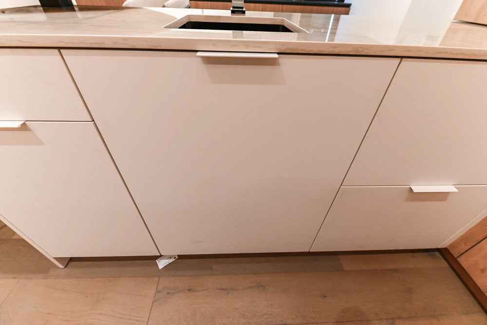 Custom Modern Kitchen with White Oak Look Kitchen Cabinetry with Dekton Countertops