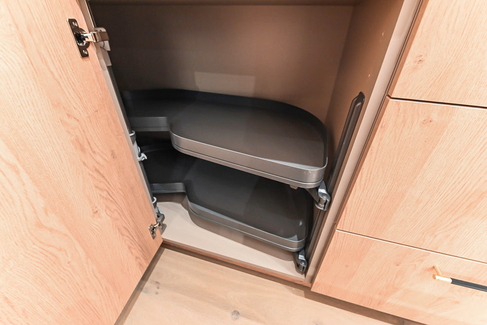 Custom Modern Kitchen with White Oak Look Kitchen Cabinetry with Dekton Countertops