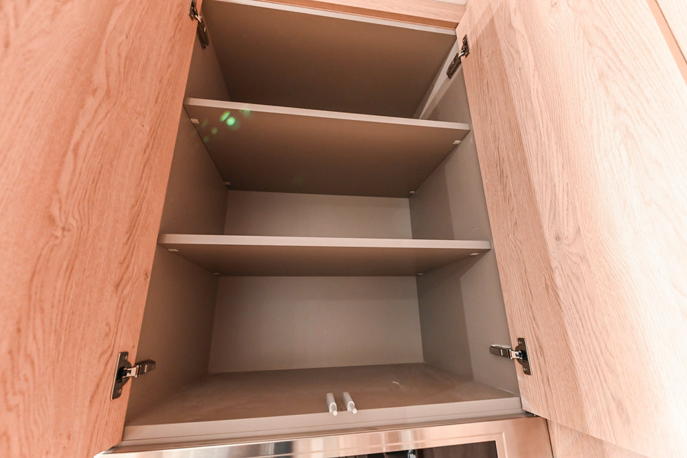 Custom Modern Kitchen with White Oak Look Kitchen Cabinetry with Dekton Countertops