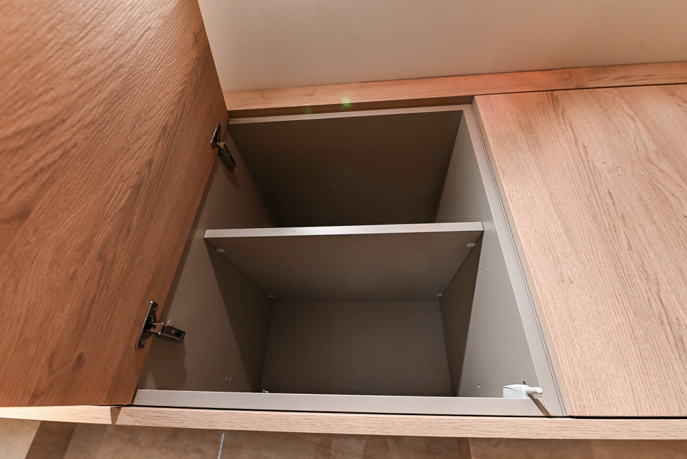 Custom Modern Kitchen with White Oak Look Kitchen Cabinetry with Dekton Countertops