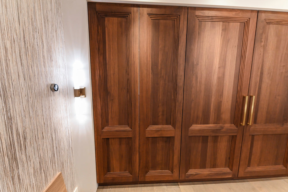 DOCA Modern Brown & White Kitchen with Neolith Island and Countertops