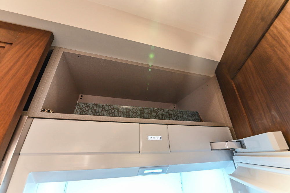 DOCA Modern Brown & White Kitchen with Neolith Island and Countertops