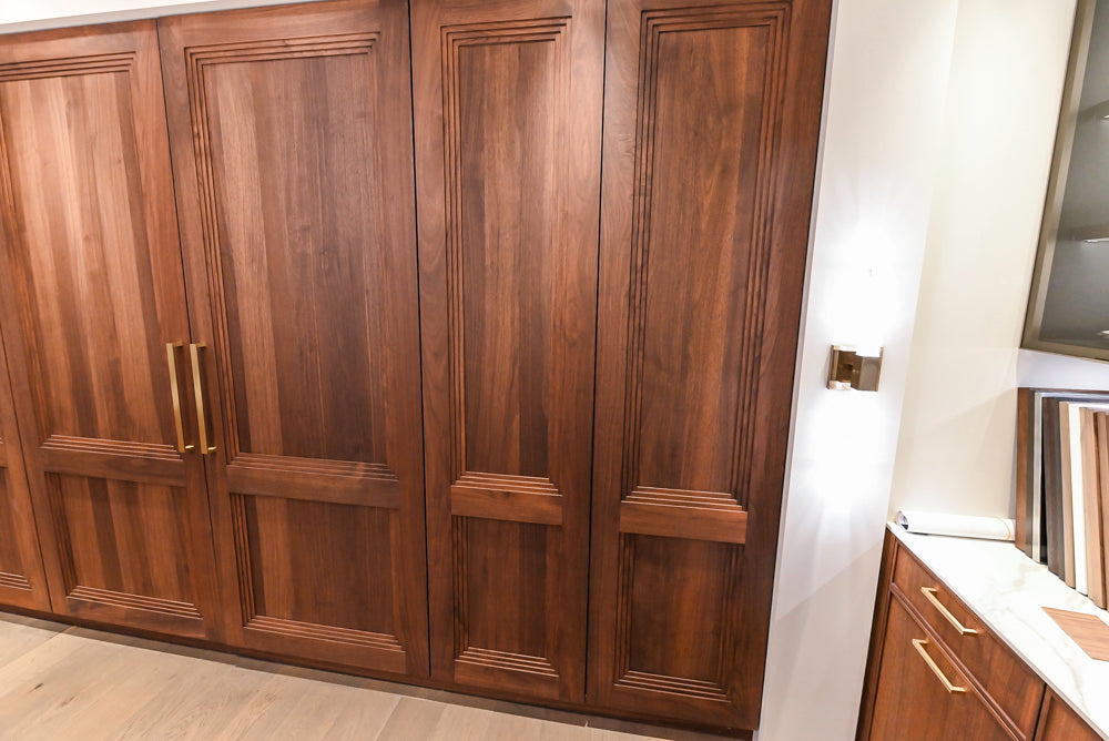 DOCA Modern Brown & White Kitchen with Neolith Island and Countertops