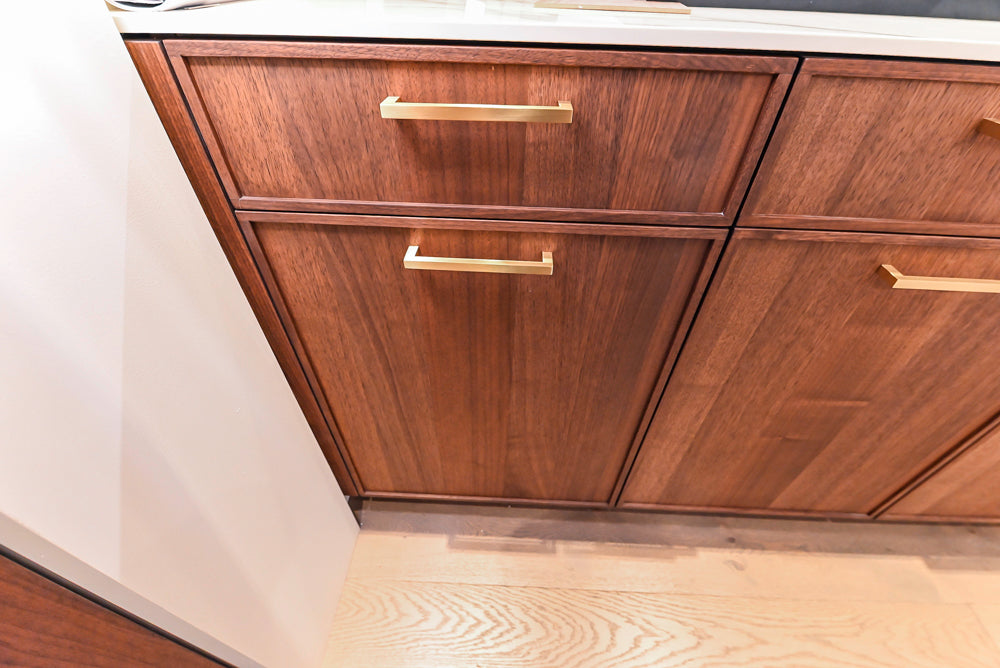 DOCA Modern Brown & White Kitchen with Neolith Island and Countertops