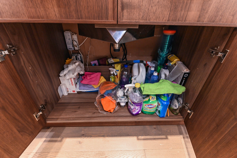 DOCA Modern Brown & White Kitchen with Neolith Island and Countertops