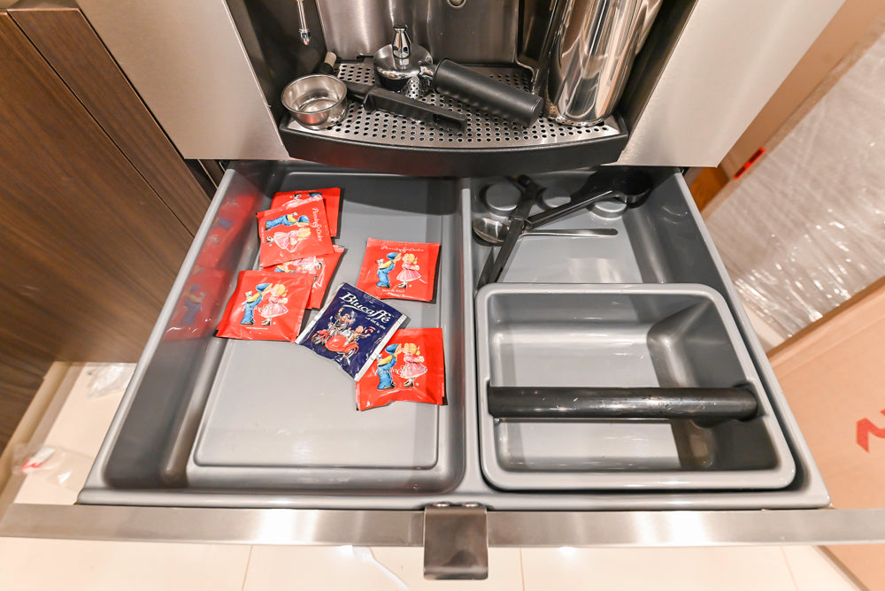 Custom Modern Kitchen Corner with Quartz Countertops, Sink and Faucet