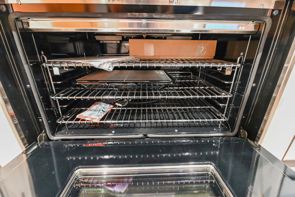 Aster Cucine Modern Two-Tone Kitchen with Dekton Countertops, Wolf Range & Sub-Zero Refrigerator