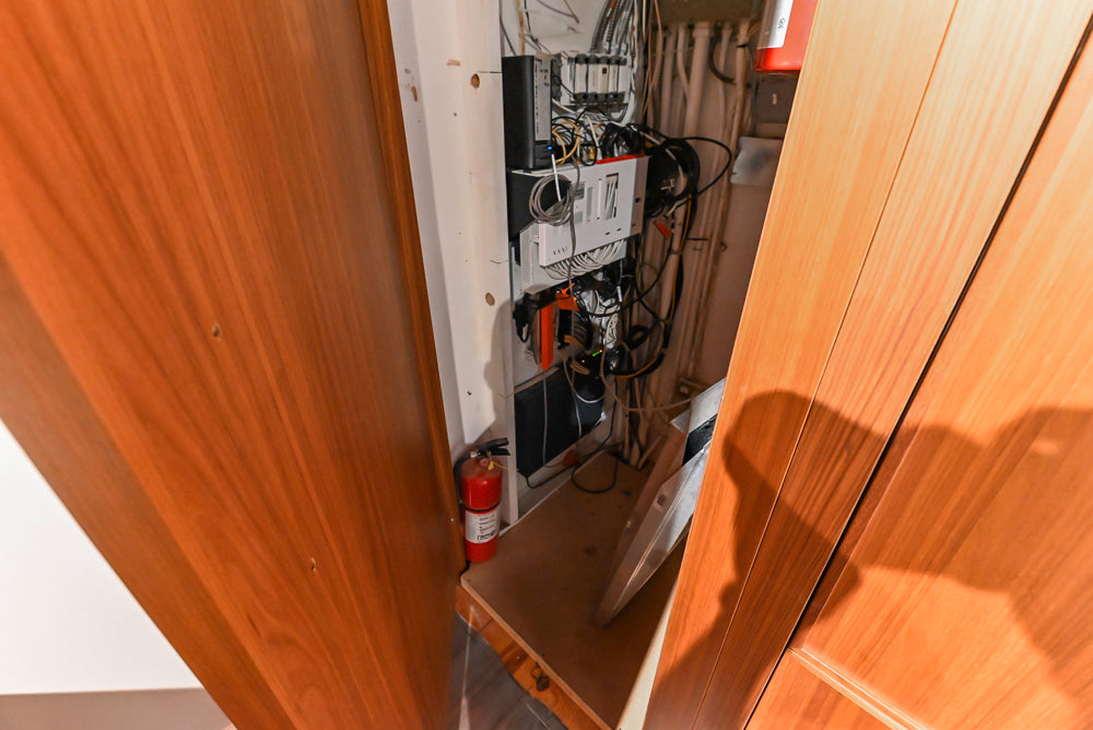 Aster Cucine Modern Two-Tone Kitchen with Dekton Countertops, Wolf Range & Sub-Zero Refrigerator