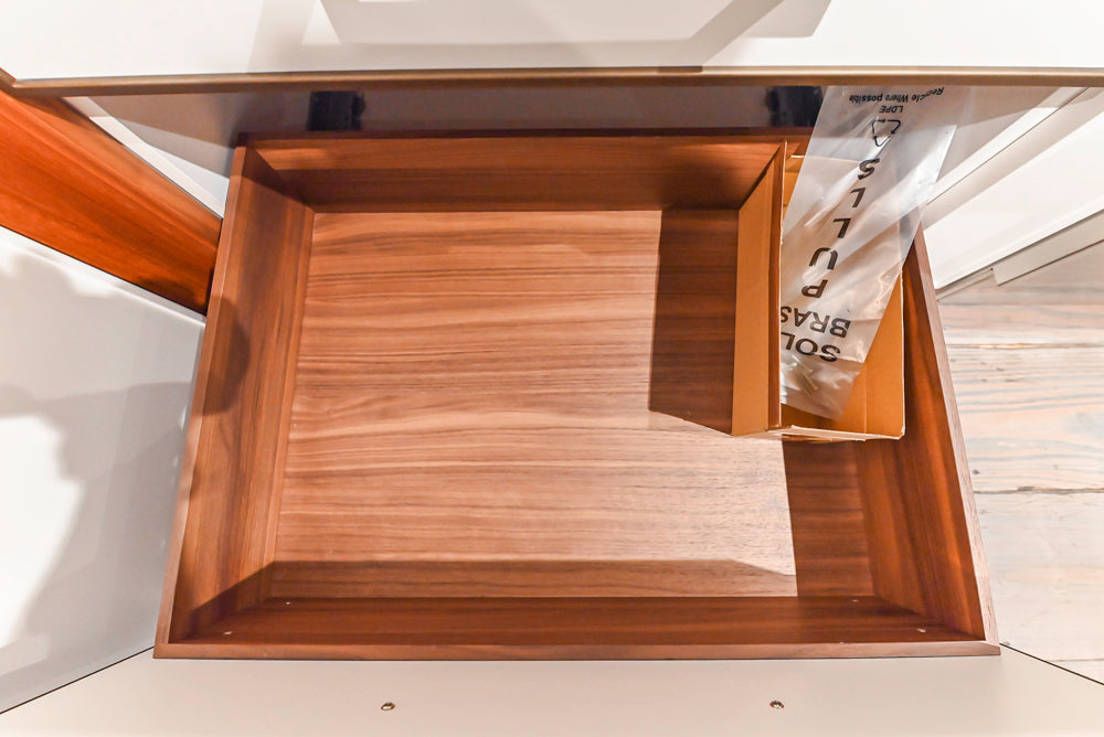 Aster Cucine Modern Two-Tone Kitchen with Dekton Countertops, Wolf Range & Sub-Zero Refrigerator