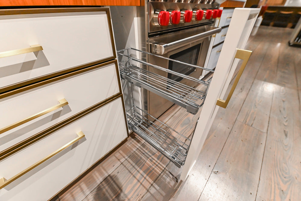 Aster Cucine Modern Two-Tone Kitchen with Dekton Countertops, Wolf Range & Sub-Zero Refrigerator