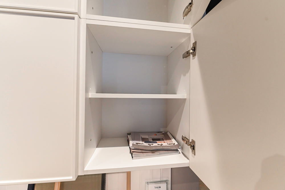 Aster Cucine Modern Two-Tone Kitchen with Dekton Countertops, Wolf Range & Sub-Zero Refrigerator