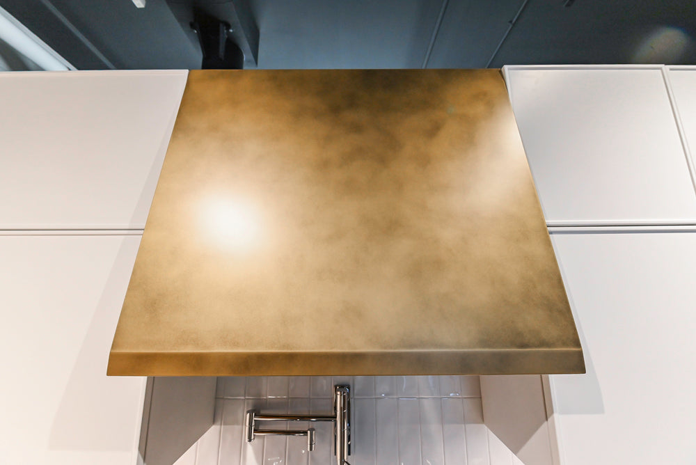 Aster Cucine Modern Two-Tone Kitchen with Dekton Countertops, Wolf Range & Sub-Zero Refrigerator