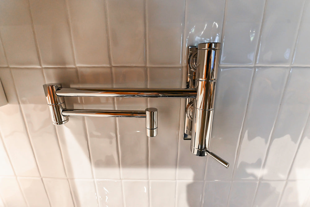 Aster Cucine Modern Two-Tone Kitchen with Dekton Countertops, Wolf Range & Sub-Zero Refrigerator