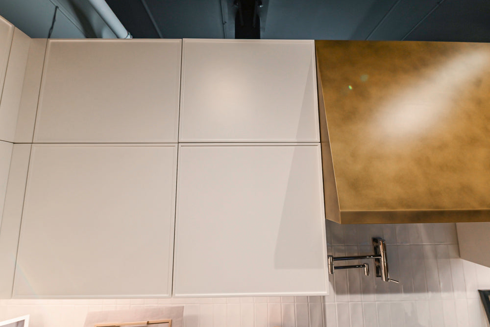Aster Cucine Modern Two-Tone Kitchen with Dekton Countertops, Wolf Range & Sub-Zero Refrigerator